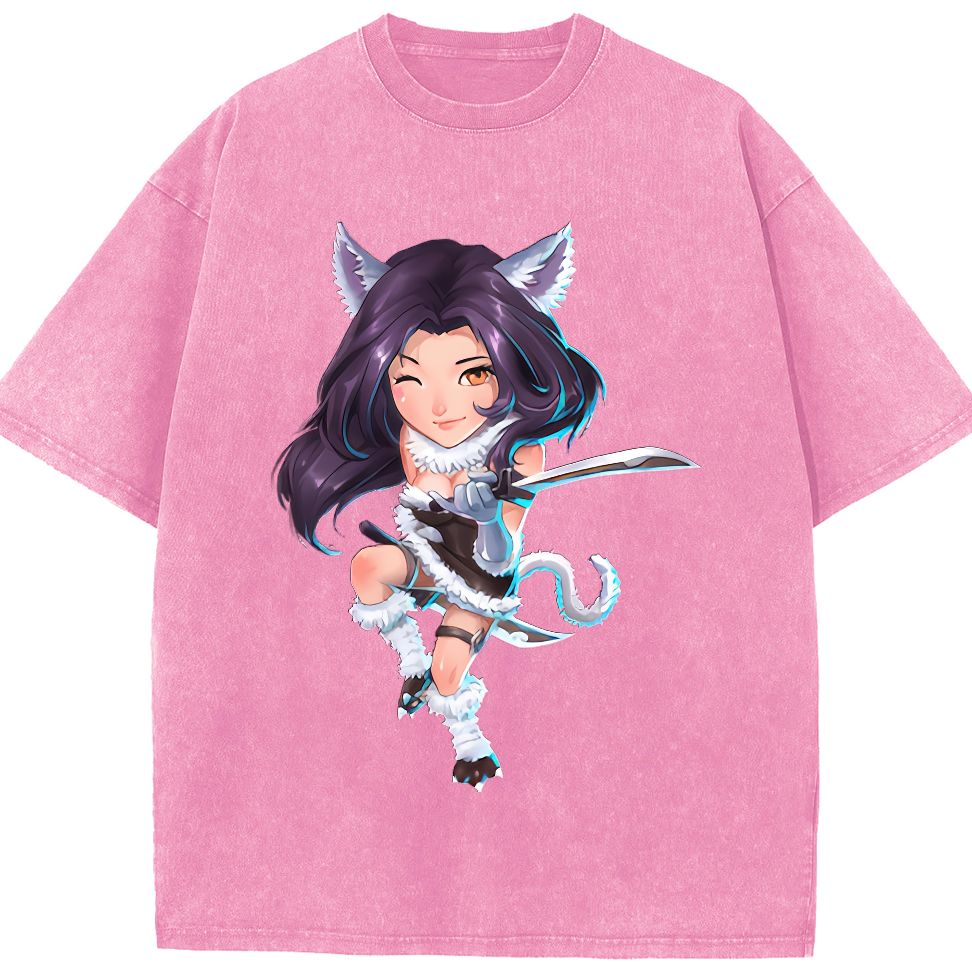 （画像用） リーグ・オブ・レジェンド League of Legends LOL 綿100% ヴィンテージ風 半袖Tシャツ（フロントプリント）